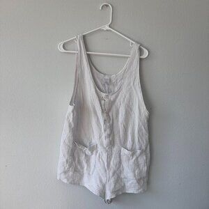 White Coverup Romper